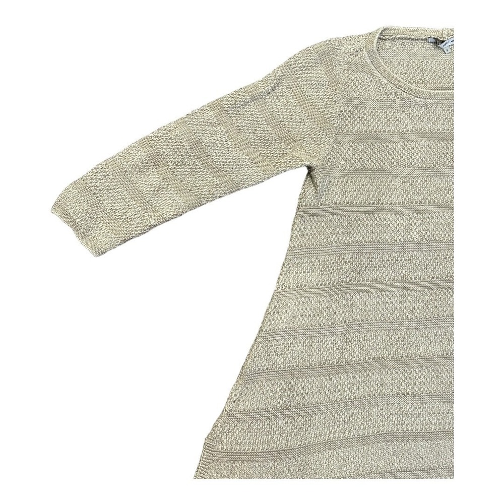 Eight Eight Eight Pullover Sweater Womens S Beige Cotton Long Sleeve Crew Knit - Picture 6 of 9
